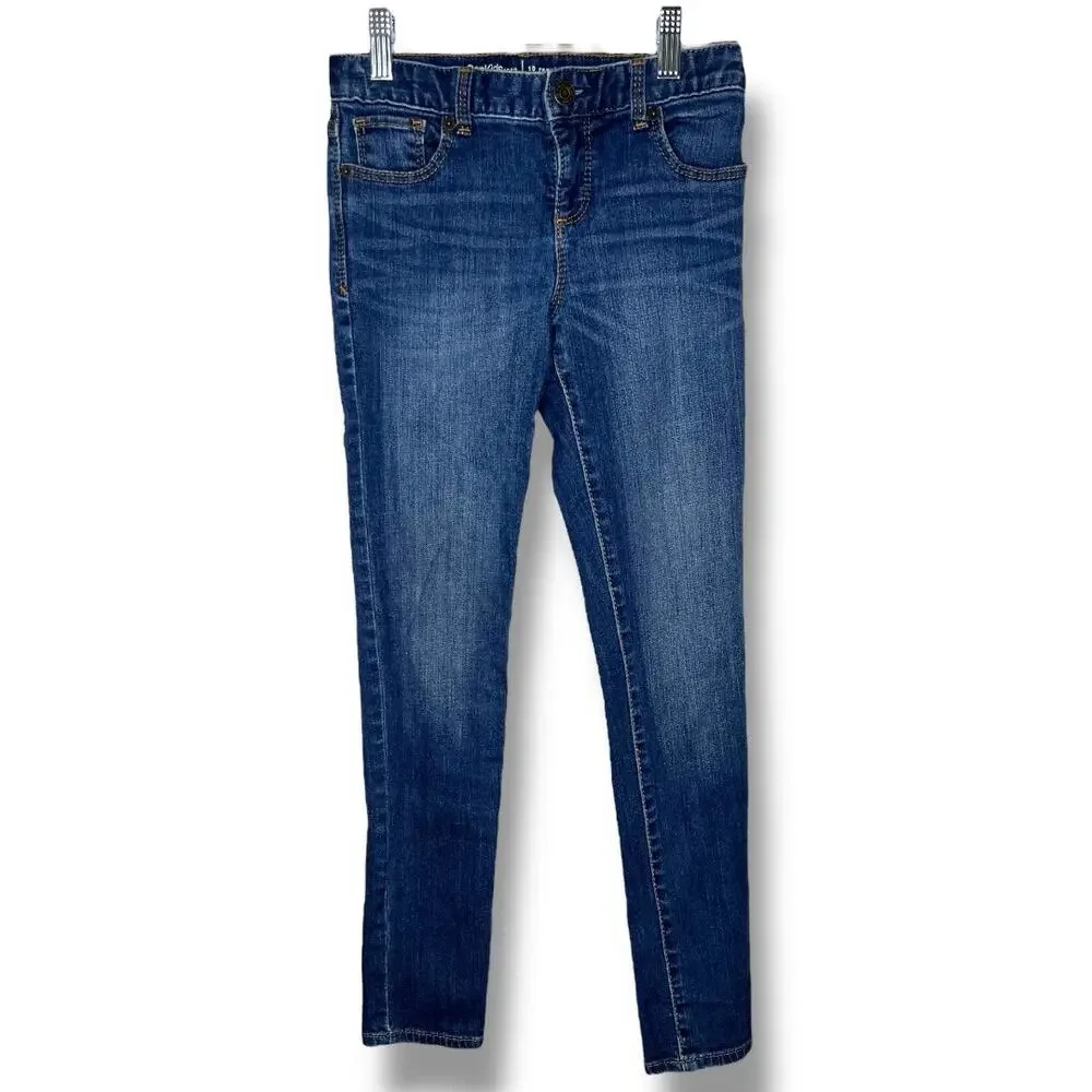 NWOT Girls GAP Kids 1969 Super Skinny Dark Wash Jeans 10 Regular